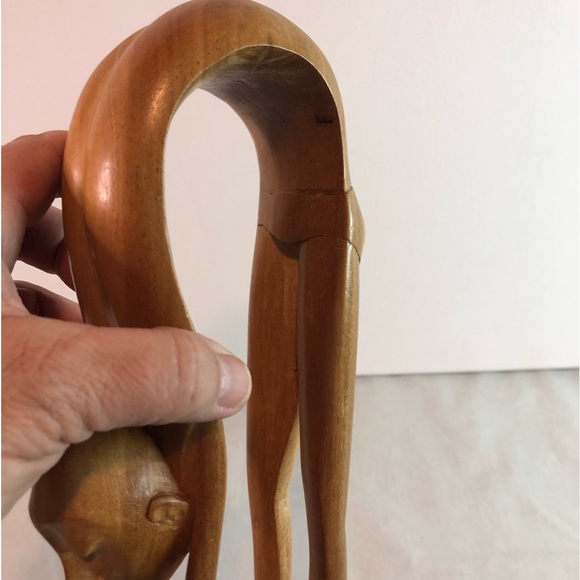 14 Inch Wood Carving Acrobat Man Stretching Holding A Ball - Picture 7 of 15